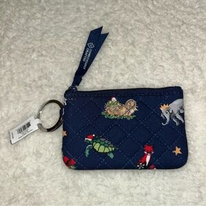 Vera Bradley Zip ID Case In Snow Globe Motifs NEW